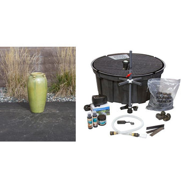 Amphora FNT3412 Ceramic Vase Complete Fountain Kit Vase Fountain Blue Thumb